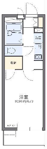 レオパレススマイルハウスK&K(1K/2階)の間取り写真