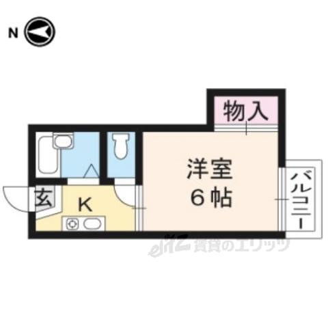 メゾン杉(1K/1階)の間取り写真