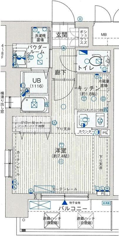 LC新梅田(ワンルーム/5階)の間取り写真