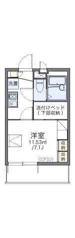 レオパレスFUMIN(1K/4階)の間取り写真