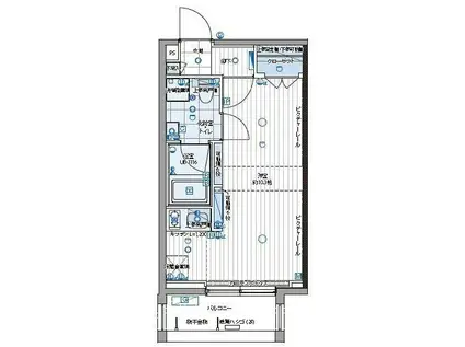 パティーナ三田台(ワンルーム/2階)の間取り写真