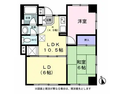 永田マンション(3K/1階)の間取り写真