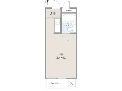 メゾン・ド・サリアン(ワンルーム/4階)の間取り写真