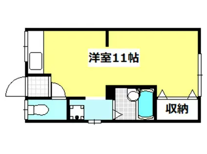 庄ハイツ(ワンルーム/2階)の間取り写真