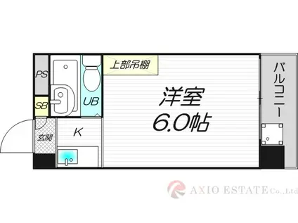 メゾンドサンセール(ワンルーム/6階)の間取り写真