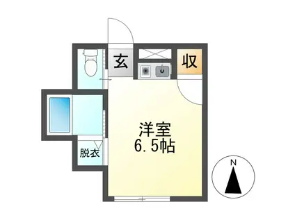 モンパオ21(ワンルーム/2階)の間取り写真