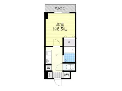 ルミエール花園Ⅱ(1K/7階)の間取り写真