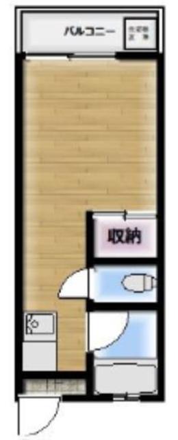 帝京マンション(ワンルーム/3階)の間取り写真