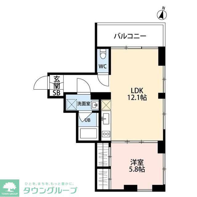 砧4丁目プロジェクト(1LDK/2階)の間取り写真