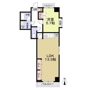 ITOH壱番館(1LDK/6階)の間取り写真