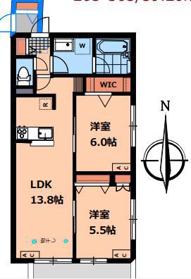 グランメゾン美鈴(2LDK/1階)の間取り写真