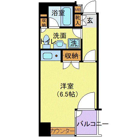千代田タワーアネックス(ワンルーム/5階)の間取り写真