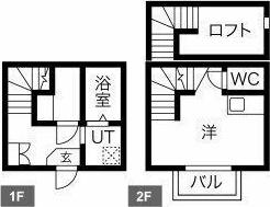GIFTI 旧物件名EMブランドール(1K/1階)の間取り写真