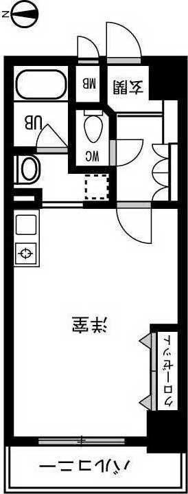 T-パラッツォ(ワンルーム/2階)の間取り写真