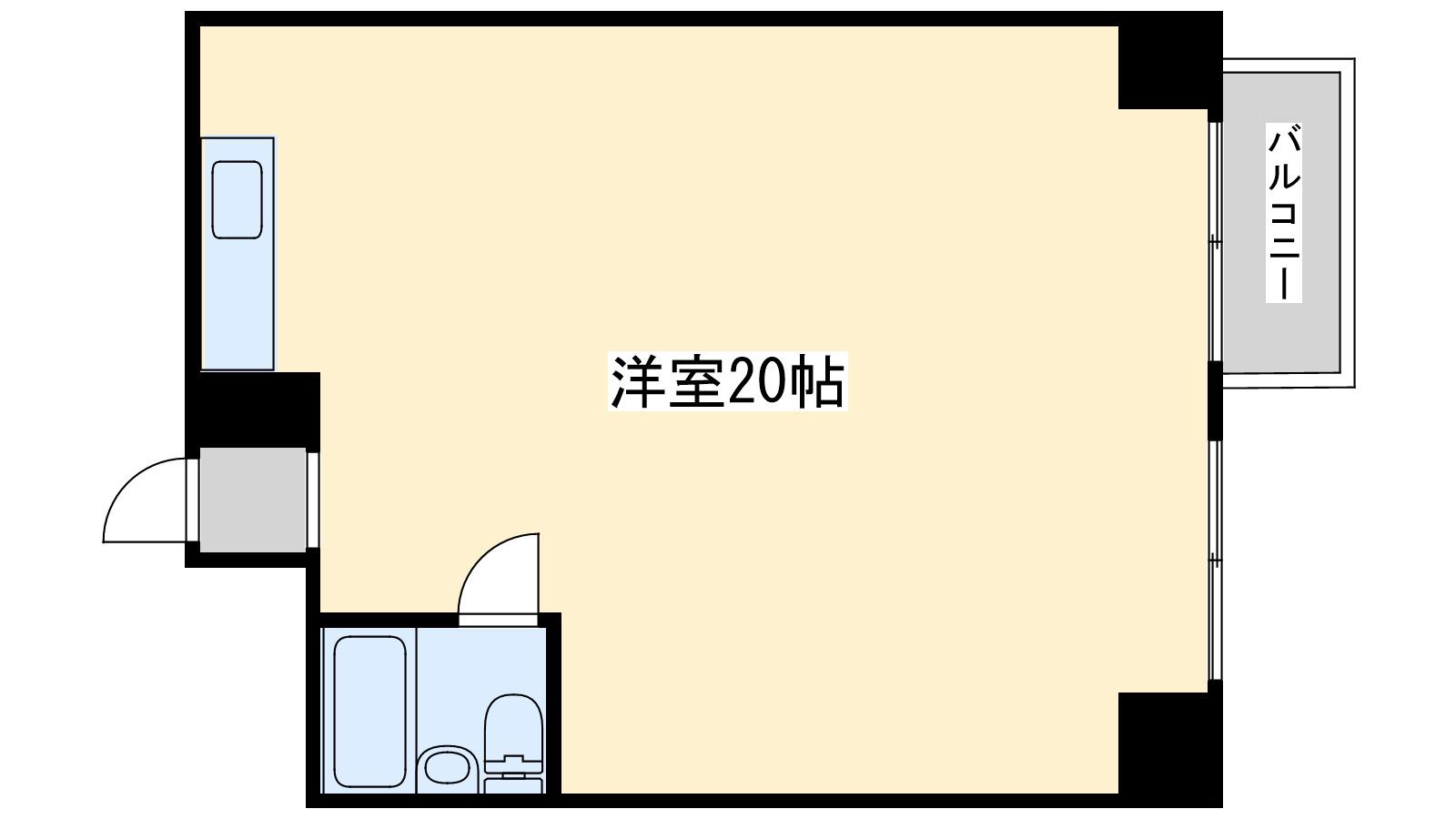 チサンマンション第7新大阪(ワンルーム/7階)の間取り写真
