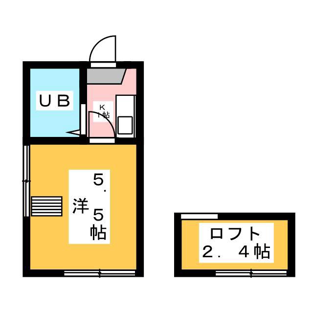 LINDEN BAUM(1K/1階)の間取り写真