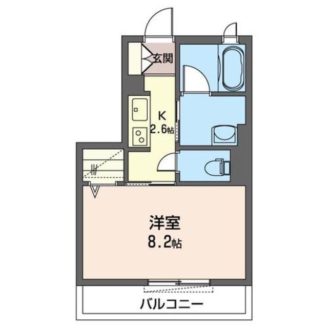 エクラシエ(1K/2階)の間取り写真