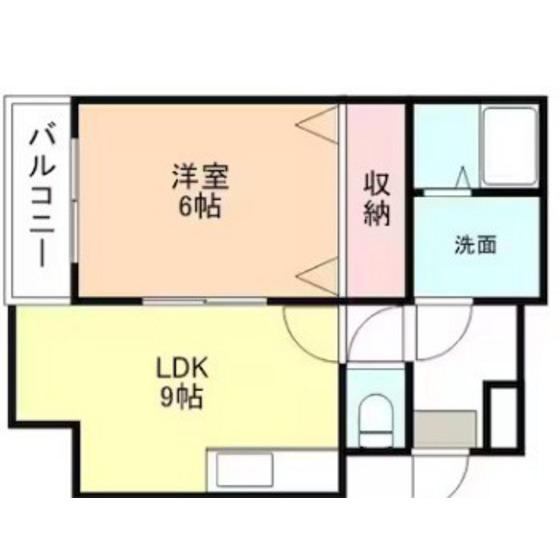 セレブらん村伊10(1LDK/1階)の間取り写真