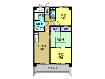 シャトレーミューズ(3LDK/4階)の間取り写真