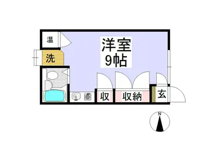 プチメゾン小林(ワンルーム/2階)の間取り写真