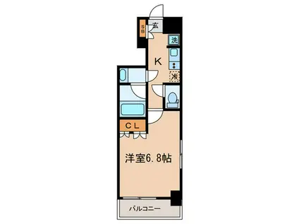 ドムス・スタイル高田馬場(1K/9階)の間取り写真