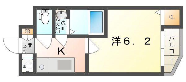 COTTAGE DAINICHI(1K/2階)の間取り写真