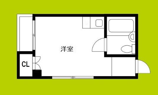 アウトバーンGK(ワンルーム/6階)の間取り写真