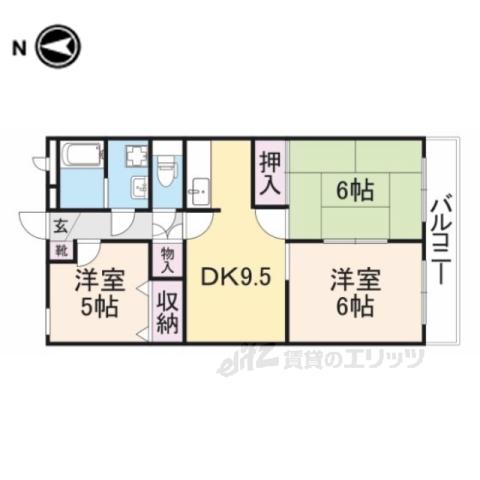 スマイルM1(3LDK/3階)の間取り写真
