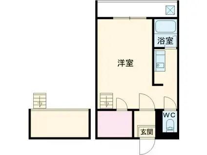 セザンヌ新栄Ⅲ(ワンルーム/2階)の間取り写真