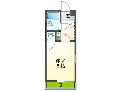 プチグレイス塚口弐番館(1K/1階)の間取り写真
