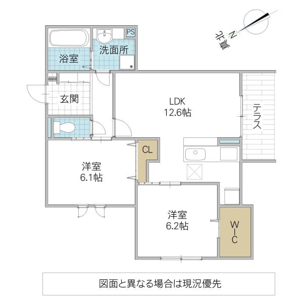 DS LIEN C C号地(2LDK/1階)の間取り写真