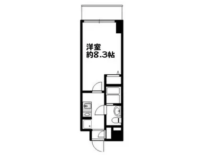 コモド川崎(1K/5階)の間取り写真