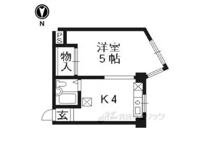 メゾンPIPI(1K/3階)の間取り写真