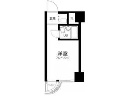 マリンロードダイヤモンドパレス(ワンルーム/5階)の間取り写真