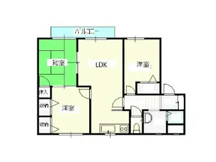 ソレイユ・ルボンI(3LDK/1階)の間取り写真