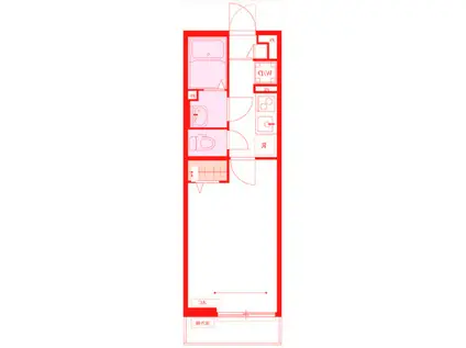 リブリ・プモリ鵠沼(1K/3階)の間取り写真