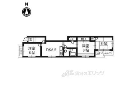 シェモアF・G(3LDK/2階)の間取り写真