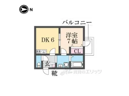 プリマベーラ(1DK/2階)の間取り写真
