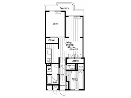 砧サンハイム(2LDK/2階)の間取り写真