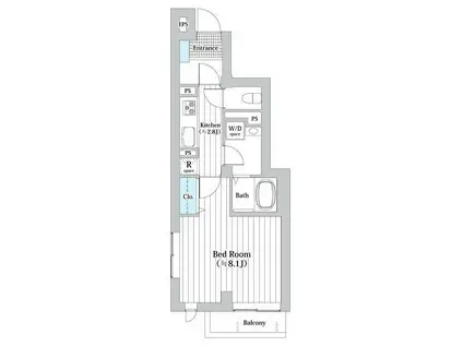 CLARICE都立大学(1K/3階)の間取り写真