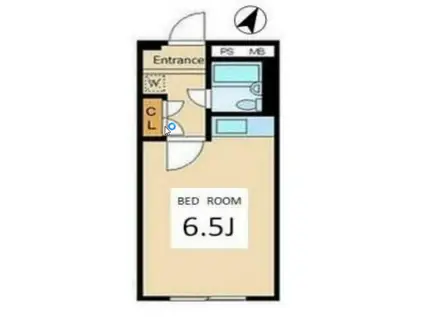 内藤ビル(1K/1階)の間取り写真