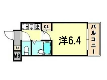 ワコーレ新神戸ステージ(1K/8階)の間取り写真