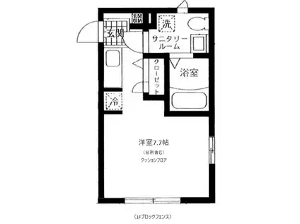 WSE荻窪(ワンルーム/1階)の間取り写真