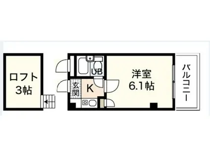 メゾンナカノ(1K/1階)の間取り写真
