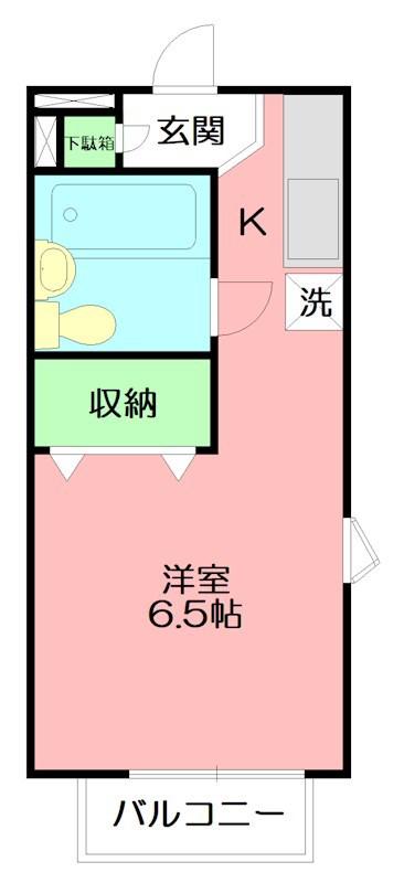 アルテミスTOKAI(ワンルーム/1階)の間取り写真