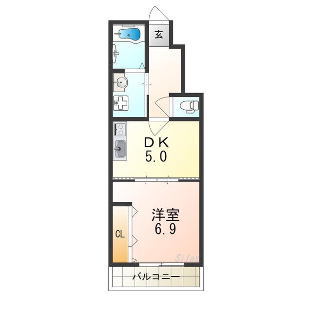 あんしん大浜北町10-1002(1DK/1階)の間取り写真