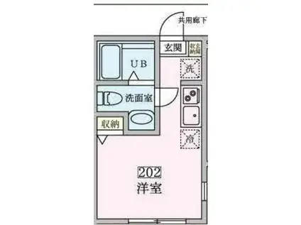 ネロ弘明寺(ワンルーム/2階)の間取り写真