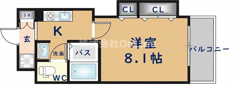 M′プラザ布施駅前(1K/10階)の間取り写真