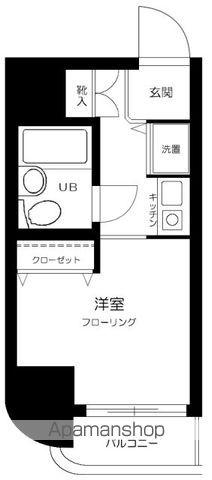 シティハイツ新大塚(ワンルーム/8階)の間取り写真