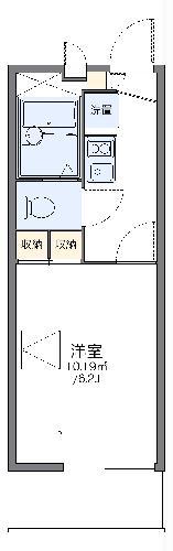 レオパレスヨシオ(1K/3階)の間取り写真